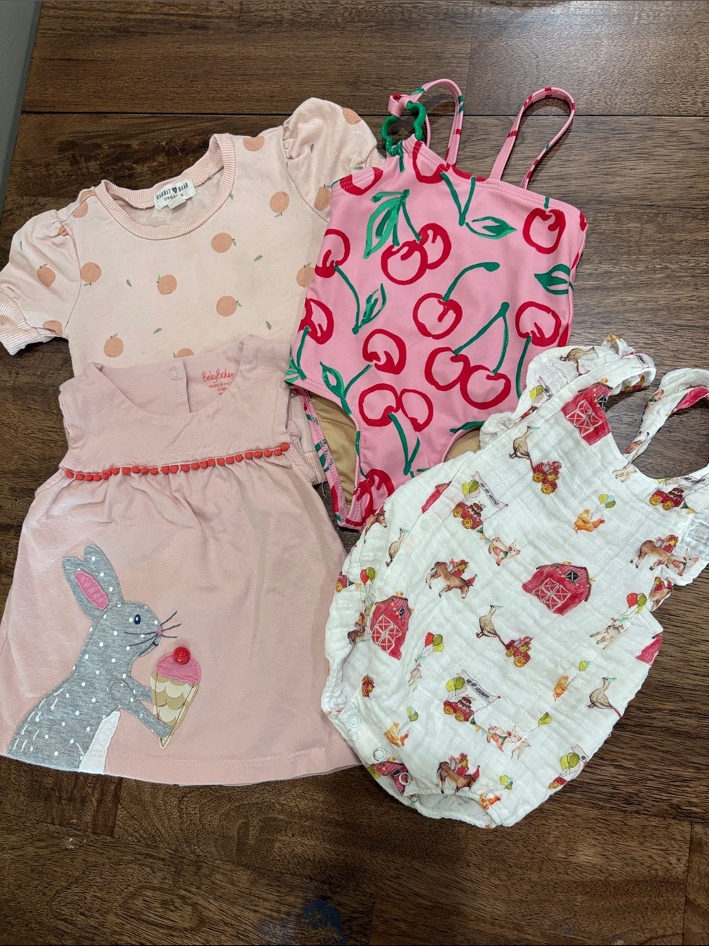Nola Tawk Cotton Sunsuit, Baby Boden, Rabbit Bear, Old Navy 12-18 mo lot